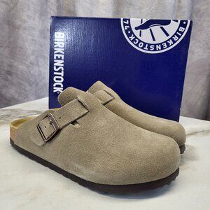 Birkenstock Boston BS TAUPE Clog Narrow Fit Size 41 Men's 8 Women's 10